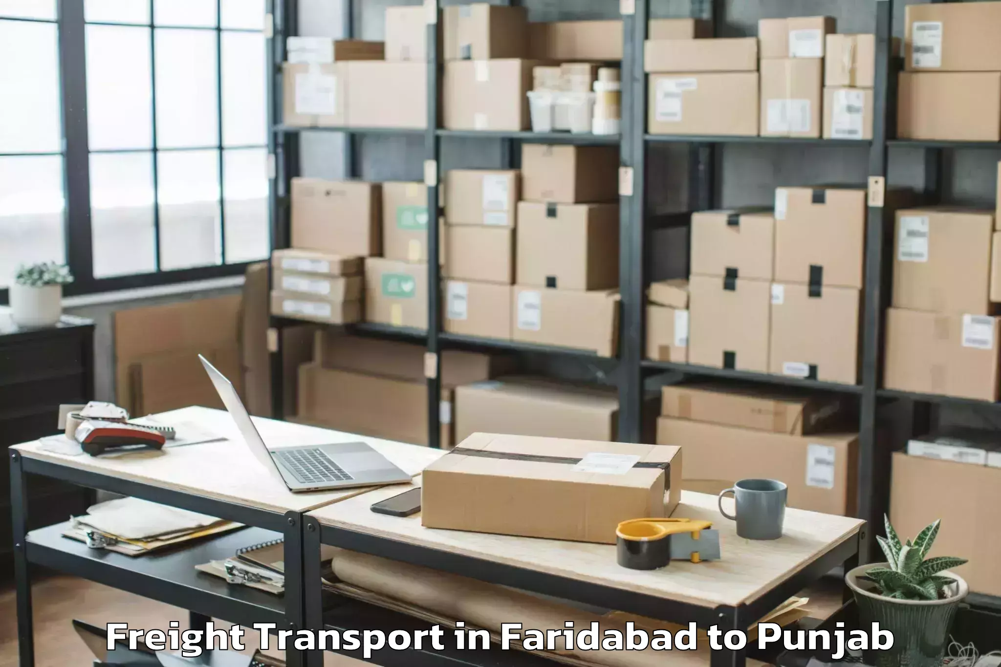 Efficient Faridabad to Sultanpur Lodhi Freight Transport